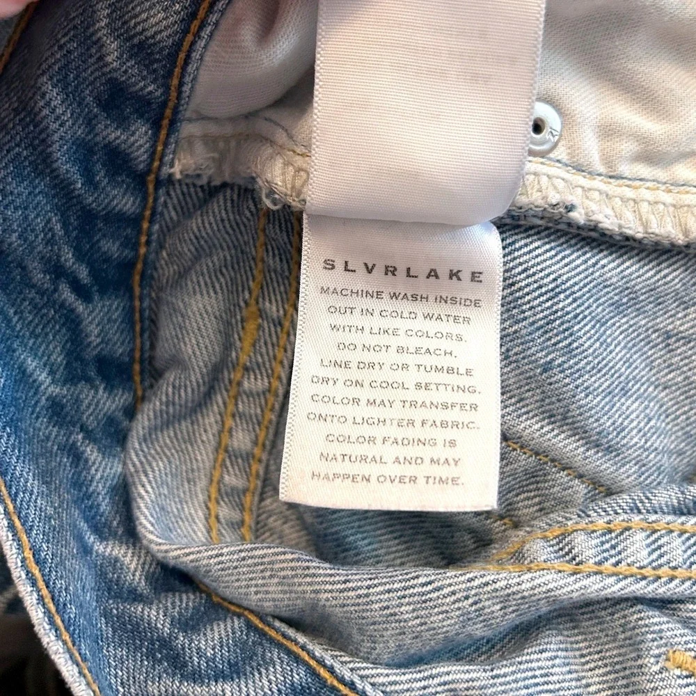 SLVRLAKE London Short Temecula Sunrise High Rise Denim Bermuda Shorts Size 27